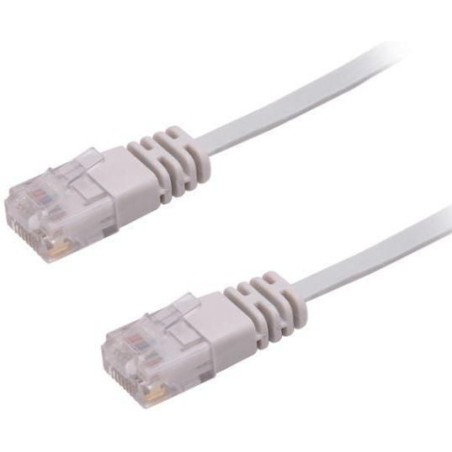 MicroConnect UUTP CAT6 5M Grey Flat - High-Speed, Reliable Ethernet Cable (V-UTP605-FLAT)